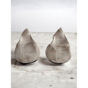 Handmade Enamel Clay Teardrop Earrings
